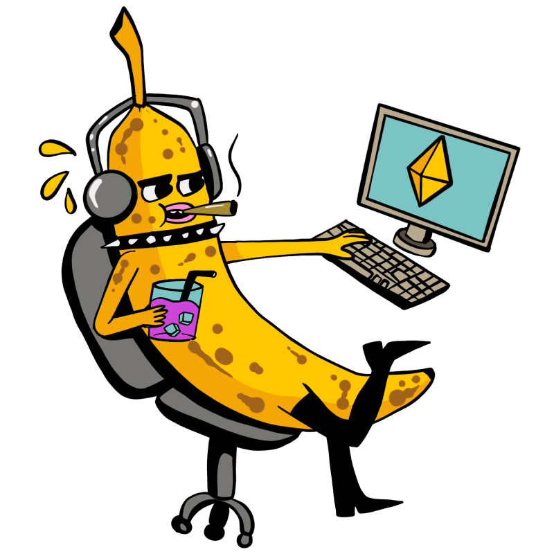 Banana partying with code